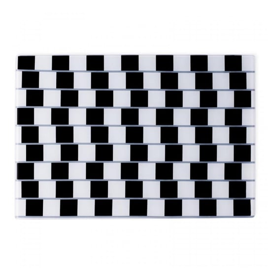 Mata na stół PO Illusion Trendy, czarno-biała, 42x29,5 cm PO
