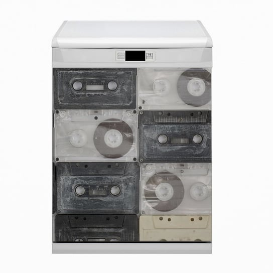 Mata na zmywarkę magnes Stare kasety 60x80, Bluedecor Bluedecor