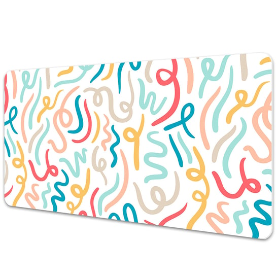 Mata ochronna na biurko Kolorowe abstrakcyjne linie 90x45 cm Coloray