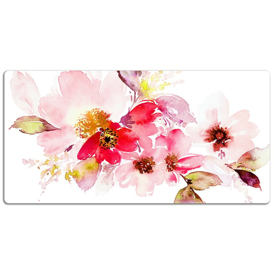 Mata ochronna na biurko Pastelowe kwiaty 120x60 cm, Dywanomat Dywanomat