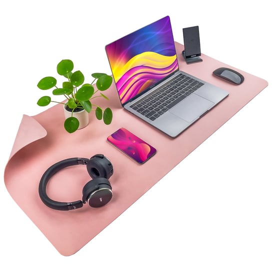 Mata ochronna na biurko pod klawiaturę i myszkę na stół 90x45 cm - pudrowy różowy Inny producent