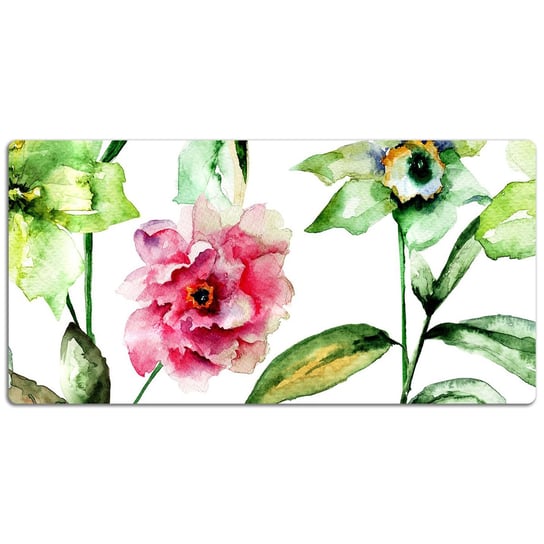 Mata ochronna z nadrukiem Wiosna kwiaty 120x60 cm, Dywanomat Dywanomat