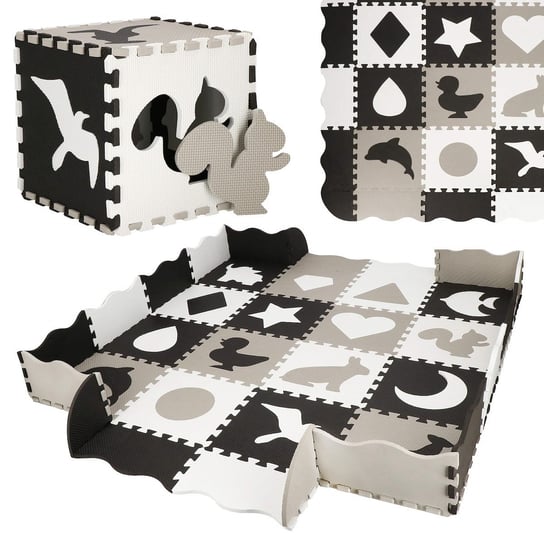 Mata piankowa puzzle dla dzieci 150x150 cm pianka EVA Springos