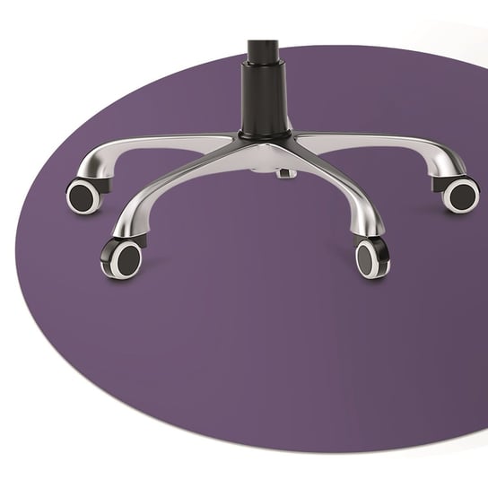 Mata podkładka krzesło fotel fi 100 purpurowa Dywanomat