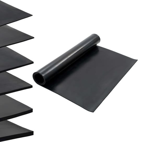 Mata podłogowa gumowa antypoślizgowa 1,2x2m, czarn Zakito