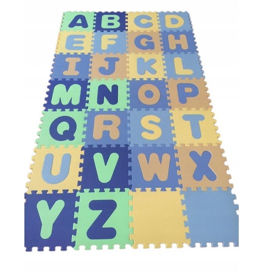 Mata podłogowa, piankowa, Puzzle 3D, Alfabet, 210x120 cm, 28 el. TK Import