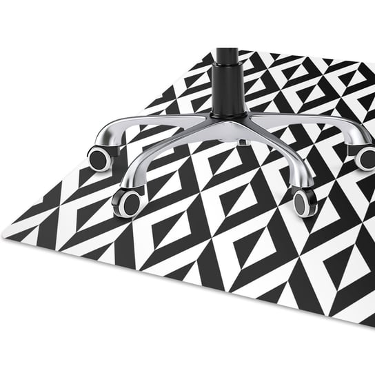 Mata podłogowa pod fotel Geometryczna iluzja Dywanomat