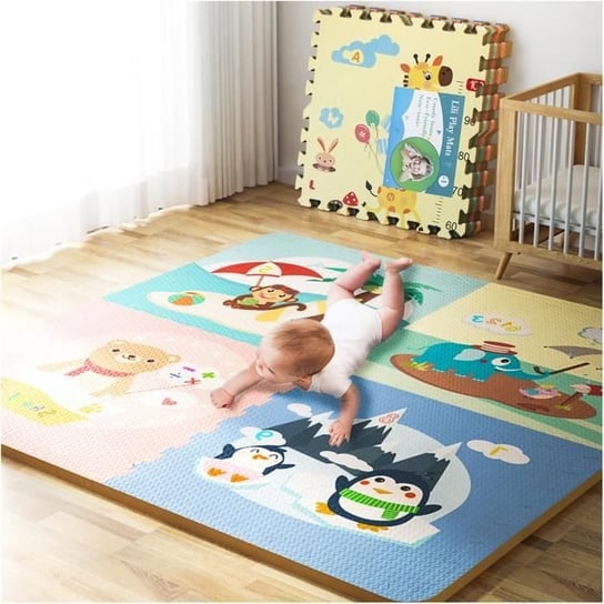 Mata podłogowa z pianki EVA dla dziecka, mata do raczkowania w sypialni, wzór zwierzęcy, 60 * 60 * 1,0 cm Inna producent