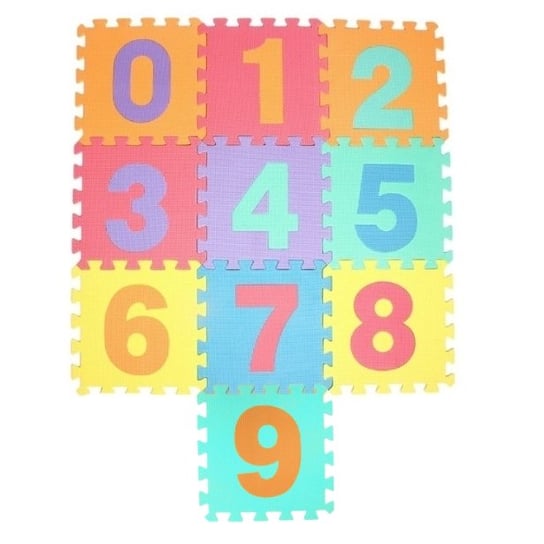 Mata puzzle dla dzieci duża cyfry kolorowa Inny producent