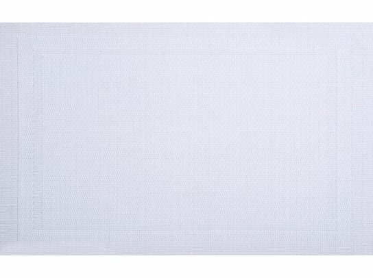 Mata stołowa PVC/PS AMBITION Velvet, biała, 45x30 cm Ambition