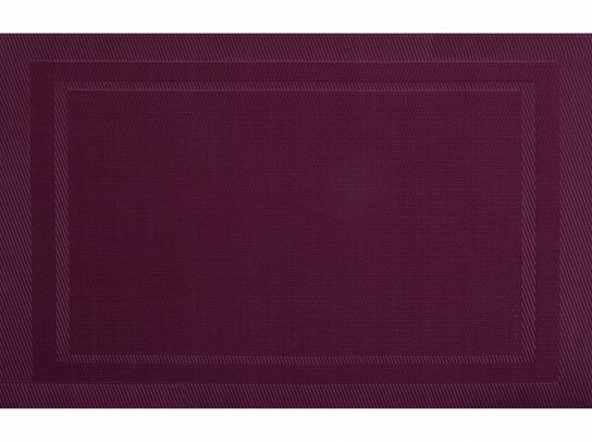Mata stołowa PVC/PS AMBITION Velvet, bordowa, 45x30 cm Ambition