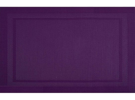 Mata stołowa PVC/PS AMBITION Velvet, fioletowa, 45x30 cm Ambition