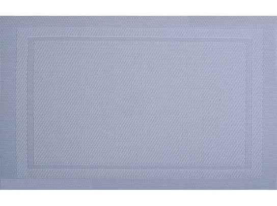 Mata stołowa PVC/PS AMBITION Velvet, szara, 45x30 cm Ambition