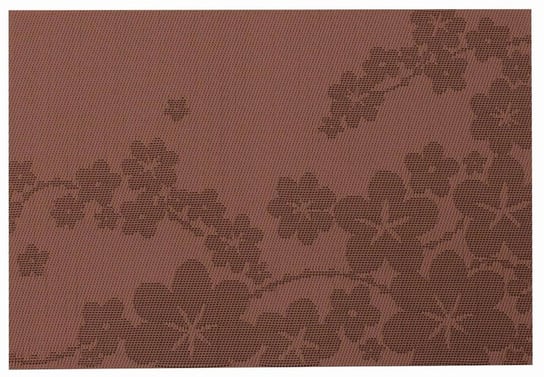 Mata stołowa PVC/PS Dream Flower Brązowa 30 x 45 cm AMBITION Ambition