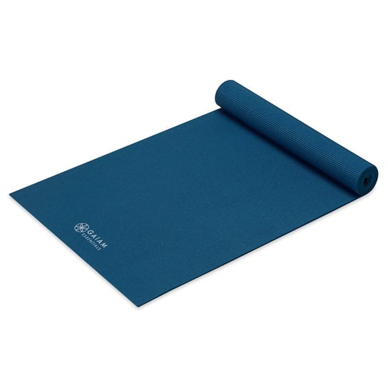 Mata z paskiem do jogi Essentials Gaiam 173 x 61 x 0,6 cm niebieska GAIAM