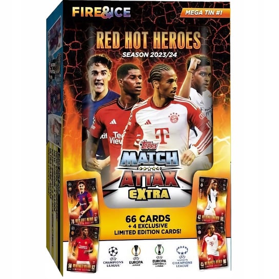 Match Attax Extra 2024 Duża Puszka Karty Piłkarskie Champions League #1 Red Hot Heroes Topps