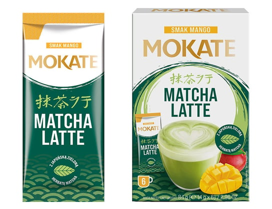 Matcha latte o smaku mango Mokate Napój Kawowy 6 szt Mokate