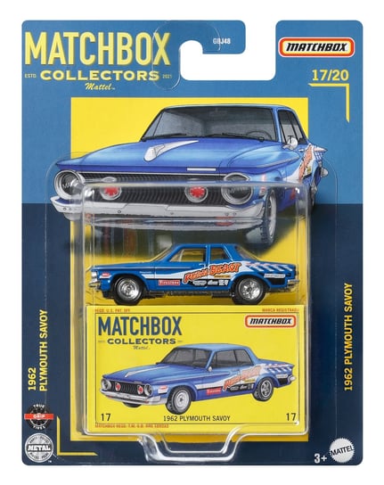 Matchbox, samochód kolekcjonerski, 1962 Plymouth Savoy Matchbox
