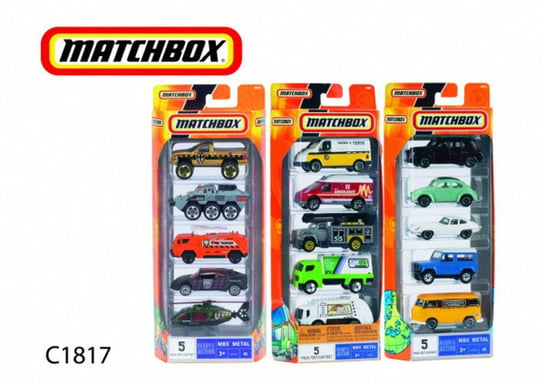 Matchbox, samochód, zestaw, C1817 Matchbox
