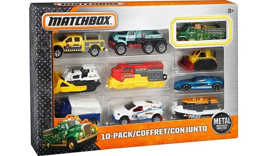 Matchbox, zestaw samochódów, 10-pack Matchbox