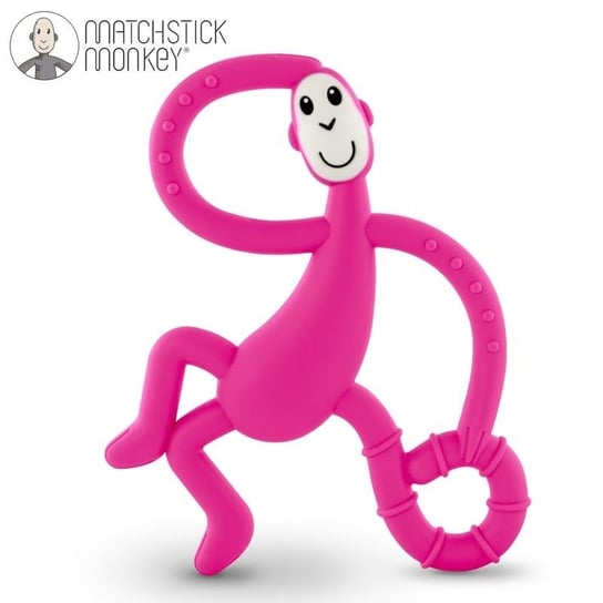Matchstick Monkey, Terapeutyczny Gryzak masujący ze szczoteczką, Dancing Pink Matchstick Monkey