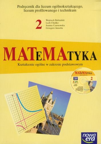 Matematyka 2. Podręcznik + CD Babiański Wojciech, Chańko Lech, Czarnowska Joanna