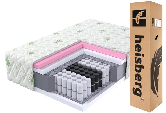 Materac 160x200 kieszeniowy VEKEL PREMIUM Aloevera visco 23 cm HEISBERG Heisberg