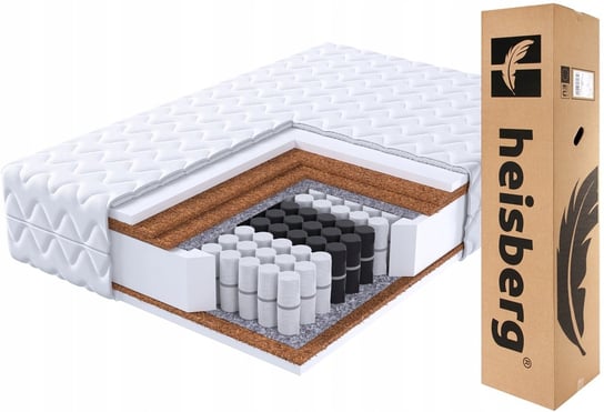 MATERAC 180x200 BIS pocket stref SUPER TWARDY 3X KOKOS H4/H5 23 cm HEISBERG Heisberg