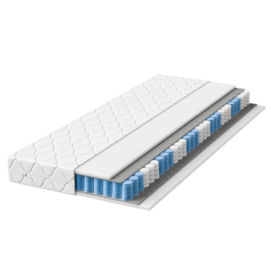 Materac 80x200 kieszeniowy średnio twardy z pokrowcem Tino 16 cm Nowoczesne Materace