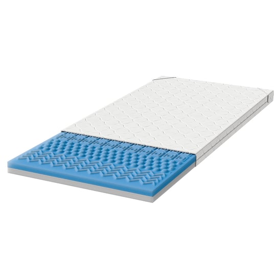 Materac 80x200 nawierzchniowy nakładka na materac masujący z pokrowcem Visco 8 cm Nowoczesne Materace