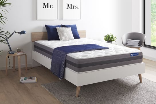 Materac Actilatex Relax 130X190Cm, Grubosc : 24 Cm, Lateks I Pianka Z Pamiecia Ksztaltu, Umiarkowanie Twardy, 5 Stref Komfortu Actisom