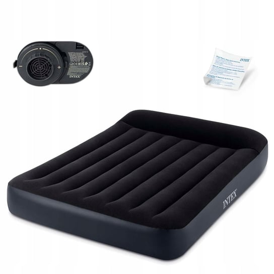 MATERAC DMUCHANY 203X152 CM Z POMPKĄ ŁÓŻKO WELUR INTEX 64150ND Intex