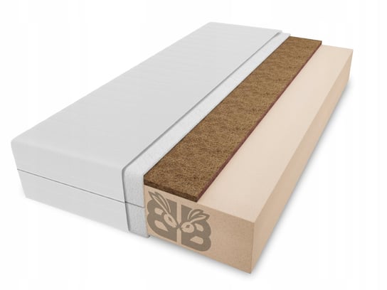 Materac FOKO WHITE Kokos 160x200 Twardy Jakość Każdy Wymiar Bunno Bed
