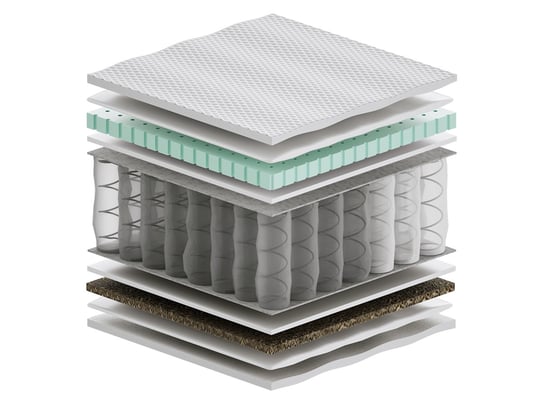 Materac kieszeniowy 100x225 cm Sennes Libra Trawa Max Plus H2/H3 Sennes