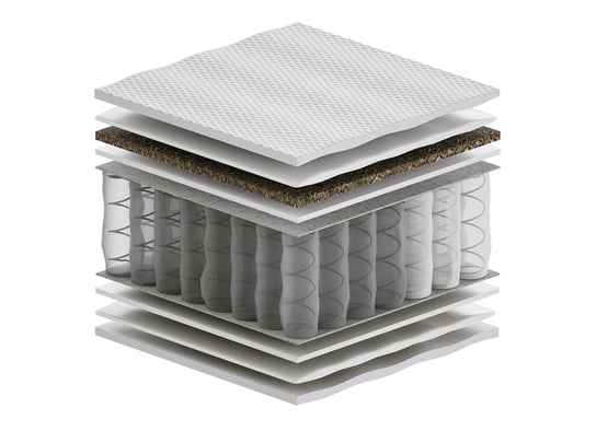 Materac kieszeniowy 110x220 cm Sennes Oskar HR Trawa Mini H2/H3 Sennes