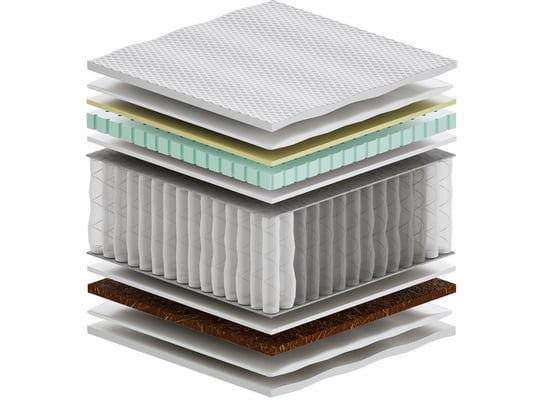 Materac kieszeniowy 80x180 cm Sennes Salwa Multipocket H2/H3 Sennes