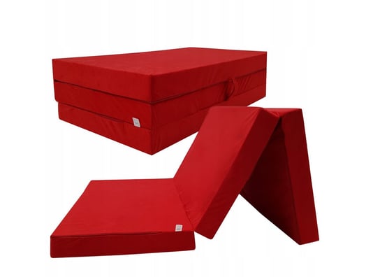 Materac turystyczny rozkładany fotel 200x120x10cm czerwony Odol-Plusz