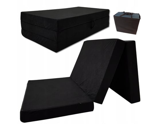 Materac turystyczny rozkładany fotel 200x80x10 CZARNY Odol-Plusz