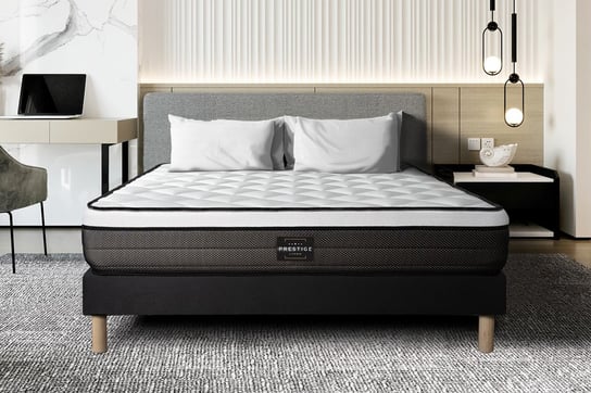 Materace 200X200 Cm Sprezyny Kieszeniowe I Pianka Z Pamiecia Ksztaltu - Suite Prestige Literie