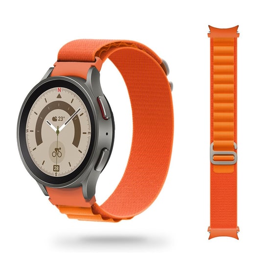 Materiałowa Opaska Galaxy Watch 4 / 5 / Classic / 5 Pro / 6 / 6 Classic Pomarańczowa GK PROTECTION