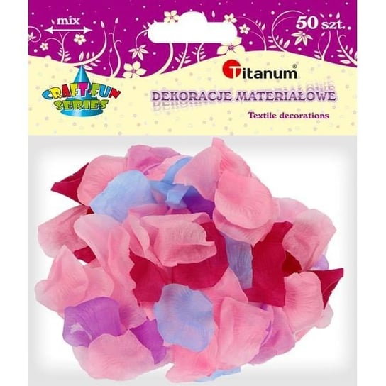 Materiałowe płatki róż 60x60mm 50 szt Titanum Titanum