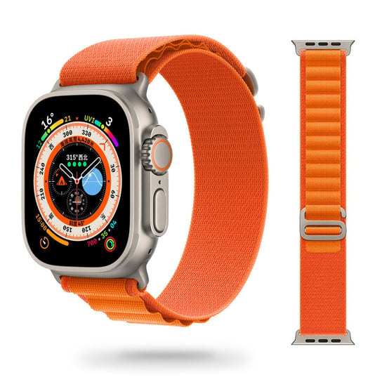 Materiałowy Pasek Apple Watch ( 42 / 44 / 45 / 49 Mm ) Pomarańczowy GK PROTECTION