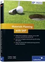 Materials Planning with SAP Hoppe Marc, Kohler Oliver, Gulyassy Ferenc, Isermann Martin