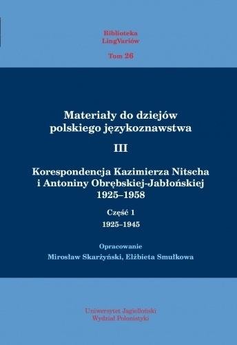 Materiały do dziejów pol. językoznawstwa 3 T.1-2 Opracowanie zbiorowe