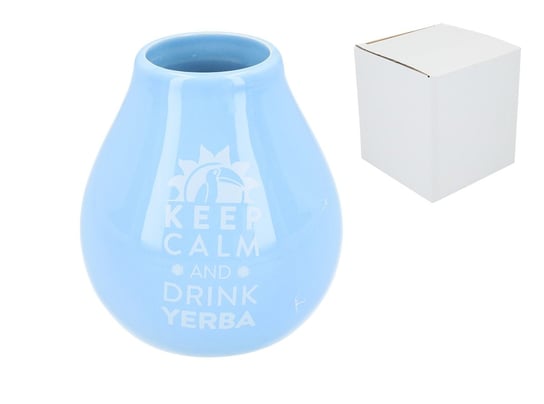 Matero Ceramico LUKA BLUE z logo (Yerba Mate) Hanipol