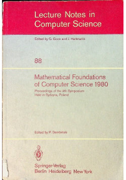 Mathematical foundations of computer science - Springer Verlag ...