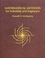 Mathematical Methods for Scientists and Engineers Mcquarrie Donald A.