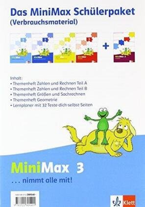 Mathematik Minimax. Schülerpaket 3. Schuljahr Verbrauchsmaterial Klett Ernst /Schulbuch, Klett Ernst Verlag Gmbh