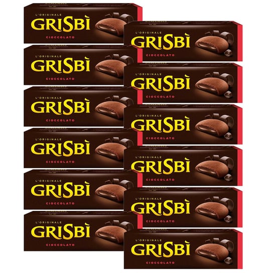 MATILDE VICENZI Grisbi Cioccolato - Włoskie biszkopty z nadzieniem czekoladowym 150g 12 paczek Inna marka
