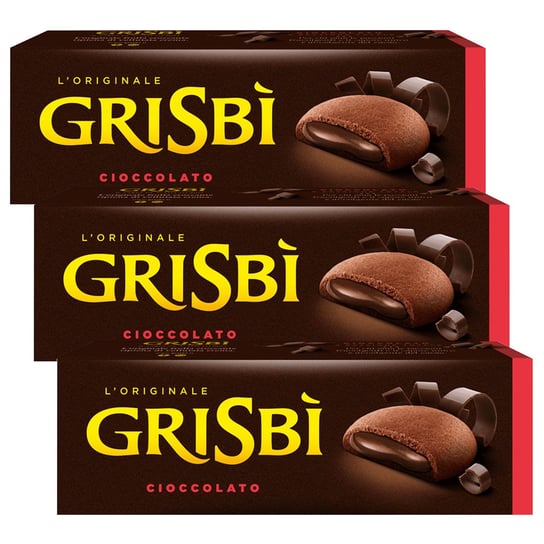 MATILDE VICENZI Grisbi Cioccolato - Włoskie biszkopty z nadzieniem czekoladowym 150g 3 paczki Inna marka
